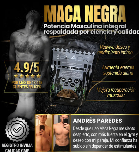 AO BLACK MACA - Potencia Brutal